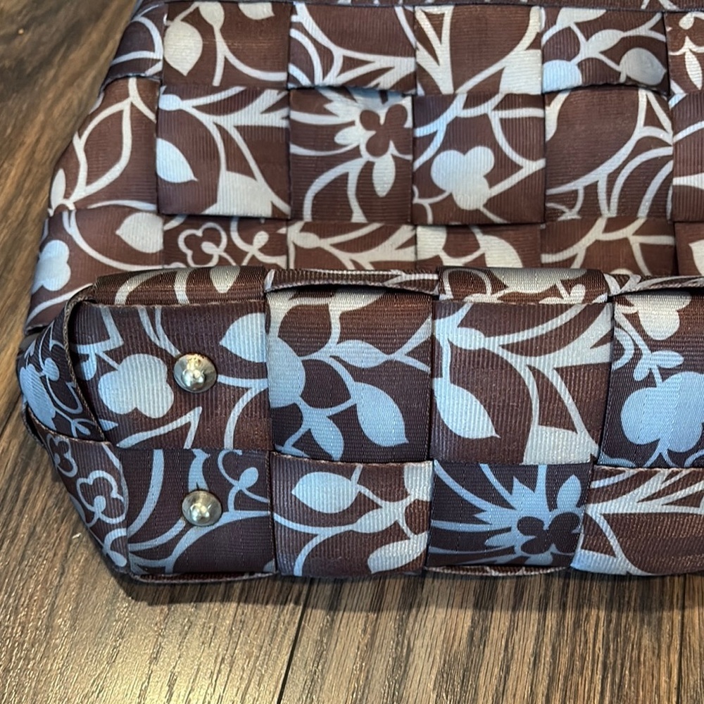 Harvey’s Floral Brown and Gray Women's Tote Bag - Picture 6 of 10